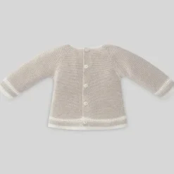 Paz Rodriguez Baby Tops*- Take Me Home Set Knit Sweater & Leggings Luar, Linen/Cream