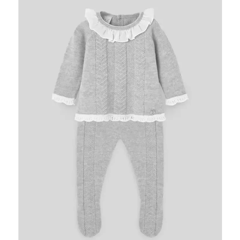 Paz Rodriguez Take Me Home Outfits*- Take Me Home Set Sweater & Leggins Set Pulgarcito, Grey Pearl