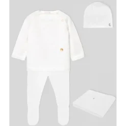 Paz Rodriguez Take Me Home Outfits*- Take Me Home Set Knit Newborn Sweater + Leggings + Hat + Blanket Regalo, White
