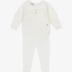 Paz Rodriguez Take Me Home Outfits*- Take Me Home Set Knit Newborn Sweater + Leggings Paz, Cream/Beige