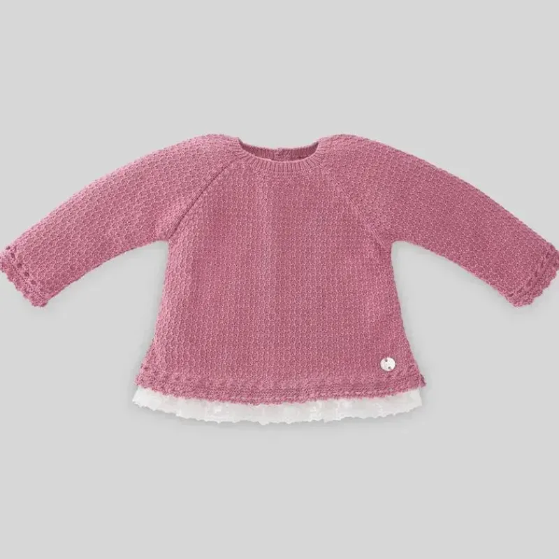 Paz Rodriguez Baby Tops*- Take Me Home Set Knit Sweater & Legging Bicos, Nostalgia Rose