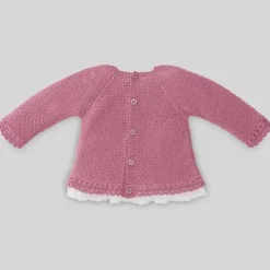 Paz Rodriguez Baby Tops*- Take Me Home Set Knit Sweater & Legging Bicos, Nostalgia Rose