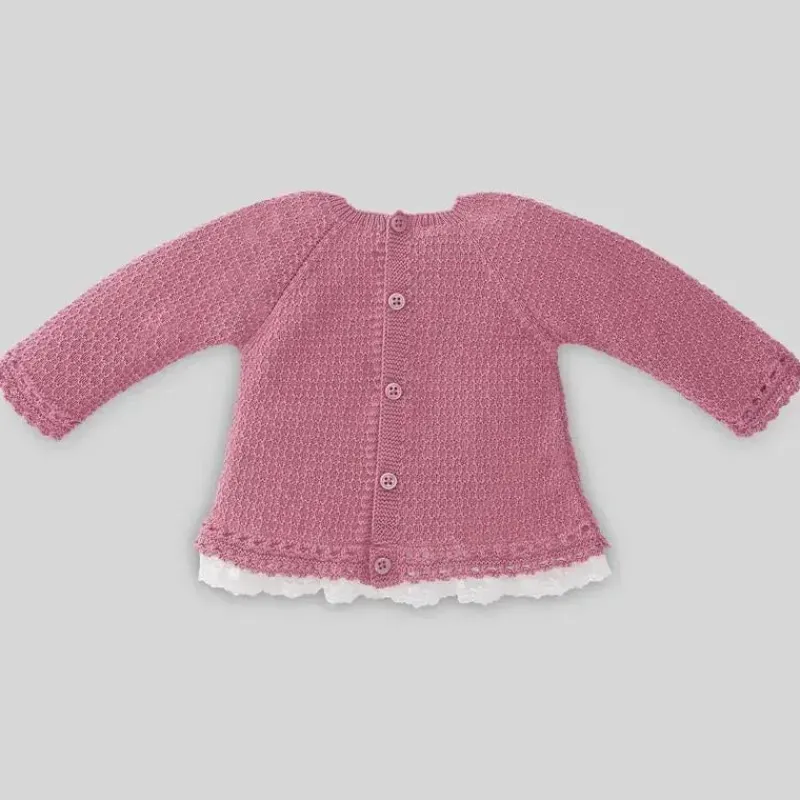 Paz Rodriguez Baby Tops*- Take Me Home Set Knit Sweater & Legging Bicos, Nostalgia Rose