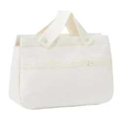 Paz Rodriguez Diaper Backpacks*- Woven Bag Adarve, Cream/Cream