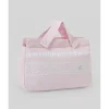 Paz Rodriguez Convertible Backpacks*- Woven Bag Torres, Chalk Pink/White