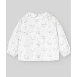 Paz Rodriguez Baby Tops*- Woven Newborn Blouse Pulgarcito, Grey Pear