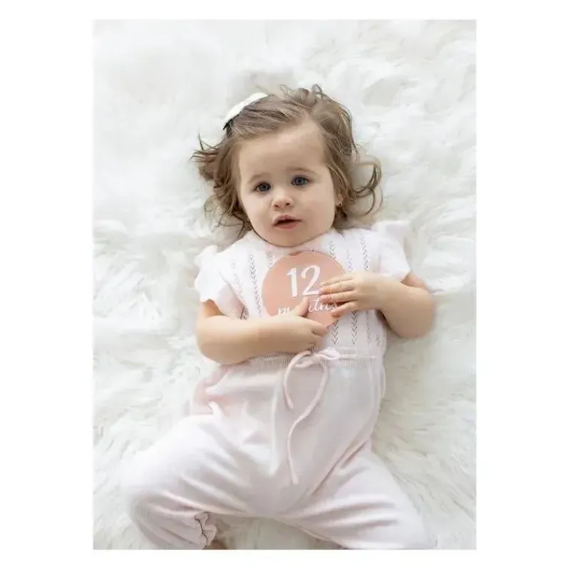 Pearhead Baby Baby Milestone|Birthday Party*Pearhead - Acrylic Milestone Props, Blush