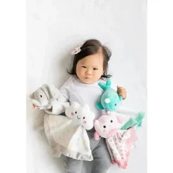 Pearhead Baby Lovies, Security Blankets & Blankies*Pearhead - Cloud Security Blanket, Soft Baby Lovey for Babies, White Cloud Lovey