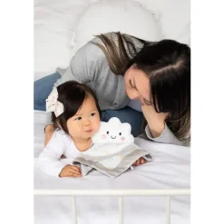 Pearhead Baby Lovies, Security Blankets & Blankies*Pearhead - Cloud Security Blanket, Soft Baby Lovey for Babies, White Cloud Lovey