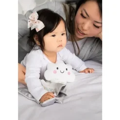 Pearhead Baby Lovies, Security Blankets & Blankies*Pearhead - Cloud Security Blanket, Soft Baby Lovey for Babies, White Cloud Lovey