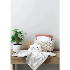 Pearhead Baby Lovies, Security Blankets & Blankies*Pearhead - Cloud Security Blanket, Soft Baby Lovey for Babies, White Cloud Lovey