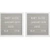 Pearhead Baby Baby Milestone*Pearhead - Felt 10X10 Letterboard Set, Gray