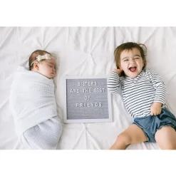 Pearhead Baby Baby Milestone*Pearhead - Felt 10X10 Letterboard Set, Gray