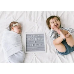 Pearhead Baby Baby Milestone*Pearhead - Felt 10X10 Letterboard Set, Gray