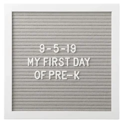 Pearhead Baby Baby Milestone*Pearhead - Felt 10X10 Letterboard Set, Gray