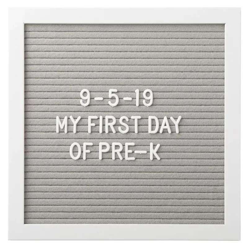 Pearhead Baby Baby Milestone*Pearhead - Felt 10X10 Letterboard Set, Gray