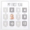 Pearhead Baby Baby Milestone*Pearhead - First Year Baby Photo Frame, White