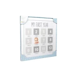 Pearhead Baby Baby Milestone*Pearhead - First Year Baby Photo Frame, White