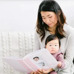 Pearhead Baby Cool Baby Products*Pearhead - Gingham Baby Memory Book And Clean-Touch Ink Pad, Pink