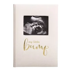 Pearhead Baby Cool Baby Products*Pearhead - My Little Bump Linen Pregnancy Journal, Ivory