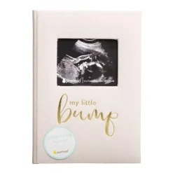 Pearhead Baby Cool Baby Products*Pearhead - My Little Bump Linen Pregnancy Journal, Ivory