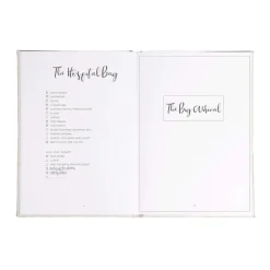 Pearhead Baby Cool Baby Products*Pearhead - My Little Bump Linen Pregnancy Journal, Ivory