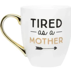 Pearhead Baby Gift For Mom|Gifts Up To $25*Pearhead - Parent Coffee Mug, Tired as a Mother Whimsical Mug