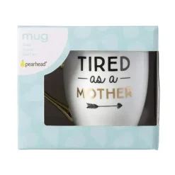 Pearhead Baby Gift For Mom|Gifts Up To $25*Pearhead - Parent Coffee Mug, Tired as a Mother Whimsical Mug