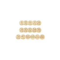 Pearhead Baby Baby Milestone|Birthday Party*Pearhead - Pregnancy Journey Wooden Weekly Milestone Markers