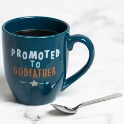 Pearhead Baby Gender Reveal|Gifts Up To $25*Pearhead - Promoted To Godfather Mug