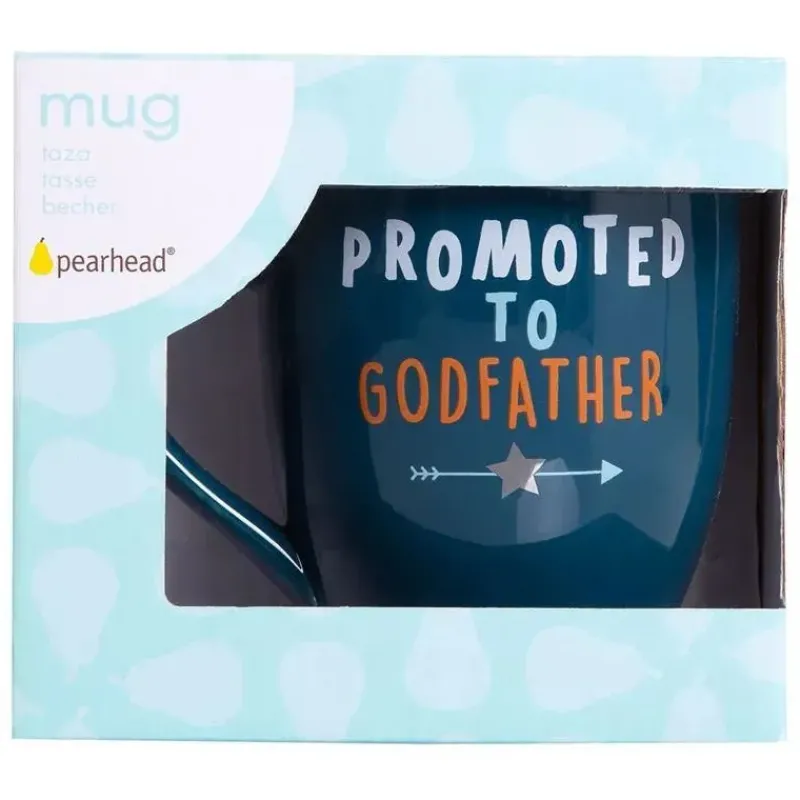 Pearhead Baby Gender Reveal|Gifts Up To $25*Pearhead - Promoted To Godfather Mug
