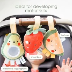Pearhead Baby Stroller & Car Seat Toys*Pearhead - Stroller Toy Set Of 3, Fruit