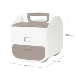 Pearhead Baby Diaper Bag Accessories*Pearhead - Ubbi Portable Diaper Caddy and Changing Mat, Diaper Storage, Taupe