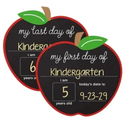 Kids Pearhead Baby Gift For Kids*- First and Last Day of School Chalkboard