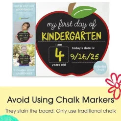 Kids Pearhead Baby Gift For Kids*- First and Last Day of School Chalkboard