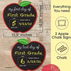Kids Pearhead Baby Gift For Kids*- First and Last Day of School Chalkboard