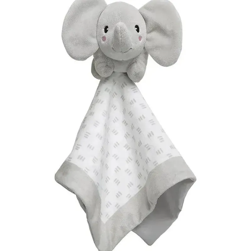 Pearhead Baby Lovies, Security Blankets & Blankies*- Security Blanket, Snuggle Toy Stuffed Animal, Gray Elephant Lovey