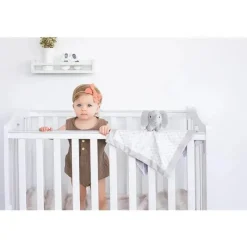Pearhead Baby Lovies, Security Blankets & Blankies*- Security Blanket, Snuggle Toy Stuffed Animal, Gray Elephant Lovey