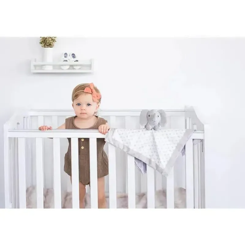 Pearhead Baby Lovies, Security Blankets & Blankies*- Security Blanket, Snuggle Toy Stuffed Animal, Gray Elephant Lovey
