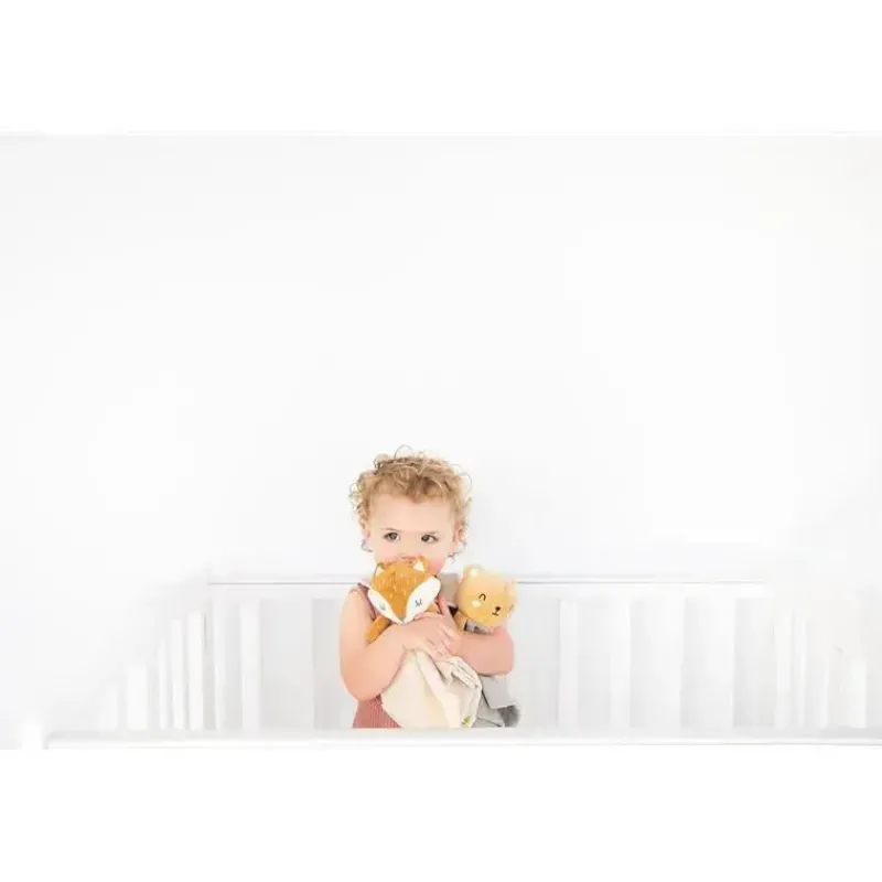 Pearhead Baby Lovies, Security Blankets & Blankies*- Security Blanket, Snuggle Toy Stuffed Animal, Cotton Muslin Fox Lovey