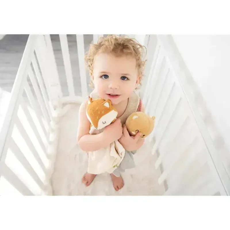 Pearhead Baby Lovies, Security Blankets & Blankies*- Security Blanket, Snuggle Toy Stuffed Animal, Cotton Muslin Fox Lovey
