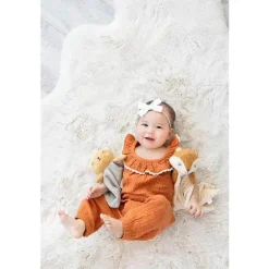 Pearhead Baby Lovies, Security Blankets & Blankies*- Security Blanket, Snuggle Toy Stuffed Animal, Cotton Muslin Fox Lovey
