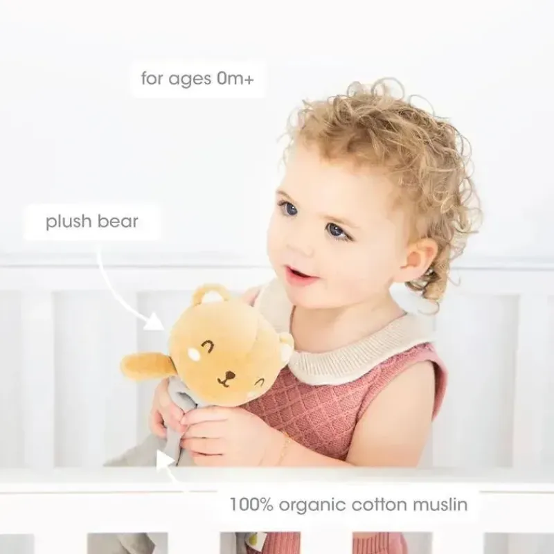 Pearhead Baby Lovies, Security Blankets & Blankies*- Security Blanket, Snuggle Toy Stuffed Animal, Bear Lovey