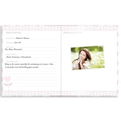 Pearhead Baby Baby Keepsakes*First 5 Years Memory Book with Safe Ink Pad - Pink