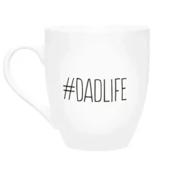 Pearhead Baby Gift For Dad|Gifts Up To $25*Pearhead '#Dadlife' Ceramic Coffee Mug, White