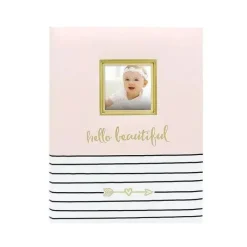 Pearhead Baby Baby Keepsakes*Pearhead Gold & Pink Baby 1st Year Memory Book