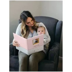 Pearhead Baby Baby Keepsakes*Pearhead Gold & Pink Baby 1st Year Memory Book