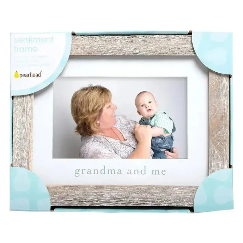 Pearhead Baby Gifts Up To $25*Pearhead Grandma And Me Frame, Grandmother Gift, Rustic Frame Me & Grandma Gift