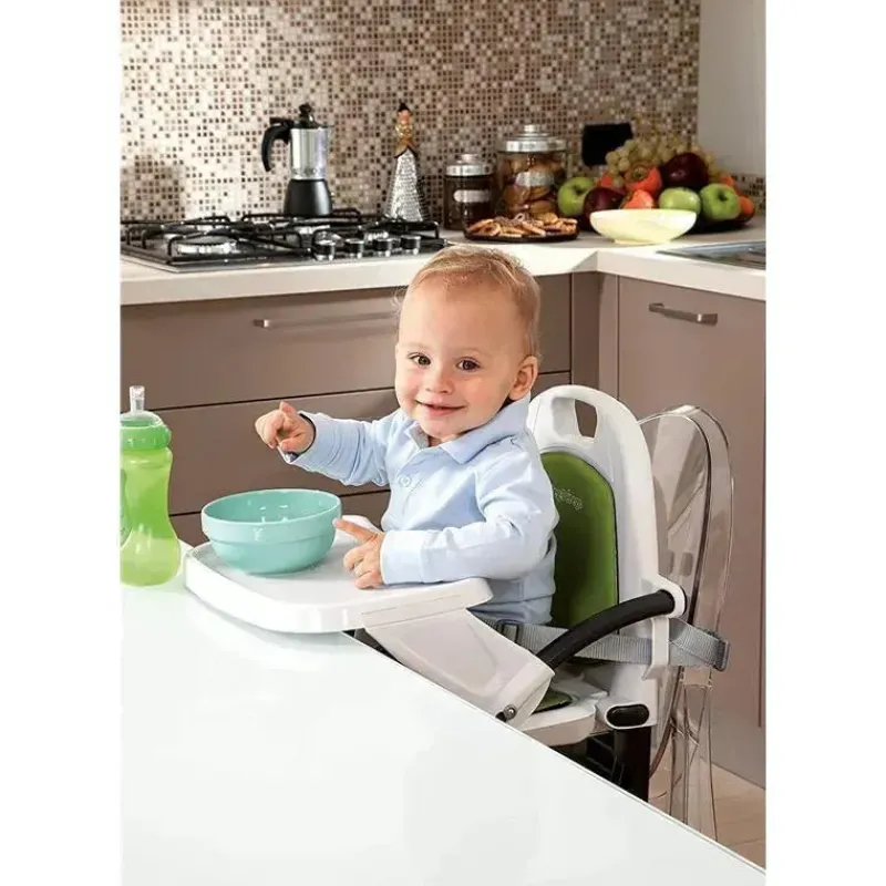 PegPerego High Chair*Peg Perego - Rialto Booster Chair, Ice Grey