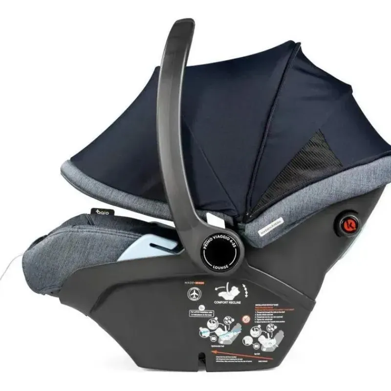PegPerego Infant Car Seats*Peg Perego Agio Primo Viaggio 4-35 Lounge Infant Car Seat, Mirage Blue